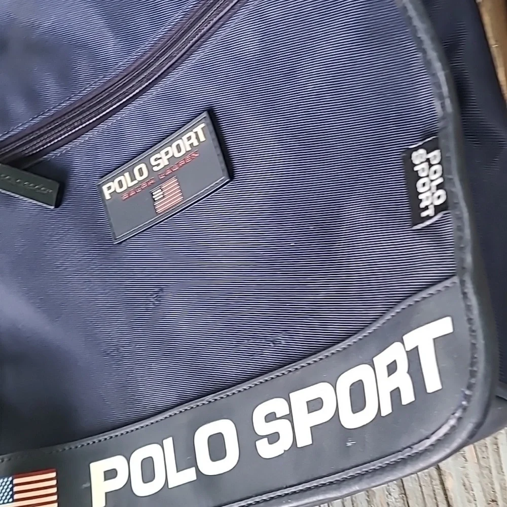 Rare Vintage Polo Sport Ralph Lauren Bag!‎  Blue With Huge 